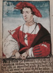 Today, 20th February, 1520, I, Matheus Schwartz of Augsburg, was just 23 years old and looked as above.