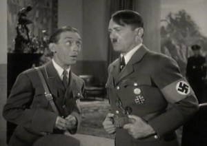 Bobby Watson as Adolf Hitler in the 1943 movie Natzy Nuisance. (Courtesy Wikimedia Commons)