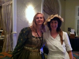 Gorgeous authors Kris Waldherr and Stephanie Lehmann at the costume pageant
