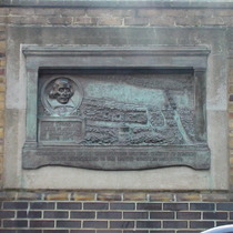 This plaque was fixed to the wall of the brewery Barclay, Perkins & Co. in 1909.