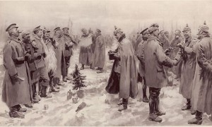 Christmas Truce-1914 by A.C. Michael. Illustrated London News