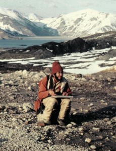 Harry Glicken in the field, 1980s