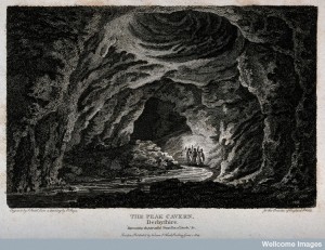 V0025125 Geology: two visitors being shown the attractions of Peak Ca Credit: Wellcome Library, London. Wellcome Images images@wellcome.ac.uk http://wellcomeimages.org Geology: two visitors being shown the attractions of Peak Cave, Derbyshire. Engraving, 1803. 1803 By: E. Dayesafter: J. SmithPublished: 1 June 1803 Copyrighted work available under Creative Commons Attribution only licence CC BY 4.0 http://creativecommons.org/licenses/by/4.0/
