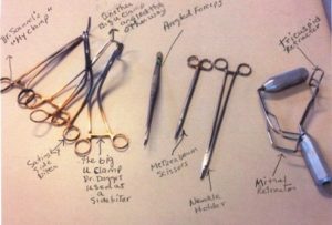 cardiac surgery tool diagram